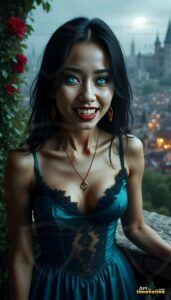 Vampire Princess – AI Dark Gothic Fairytale Art