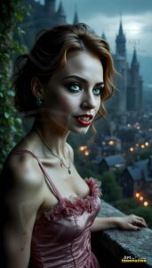 Vampire Princess – AI Dark Gothic Fairytale Art