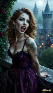 Vampire Princess – AI Dark Gothic Fairytale Art