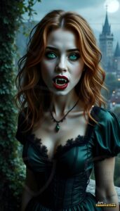 Vampire Princess – AI Dark Gothic Fairytale Art