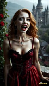 Vampire Princess – AI Dark Gothic Fairytale Art