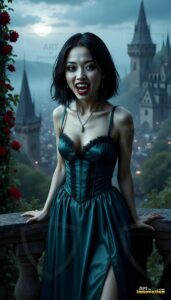 Vampire Princess – AI Dark Gothic Fairytale Art