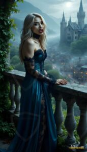 Vampire Princess – AI Dark Gothic Fairytale Art