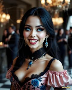 Vampire Princess – AI Dark Gothic Fairytale Art