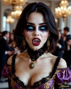 Vampire Princess – AI Dark Gothic Fairytale Art