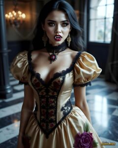 Vampire Princess – AI Dark Gothic Fairytale Art
