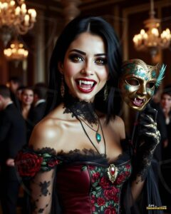 Vampire Princess – AI Dark Gothic Fairytale Art