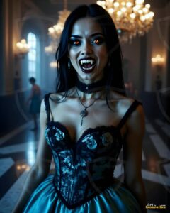 Vampire Princess – AI Dark Gothic Fairytale Art