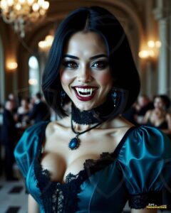 Vampire Princess – AI Dark Gothic Fairytale Art