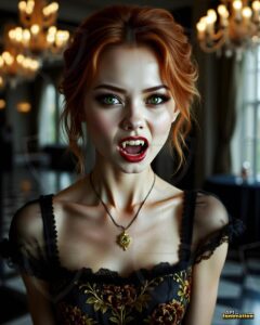 Vampire Princess – AI Dark Gothic Fairytale Art
