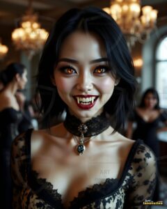 Vampire Princess – AI Dark Gothic Fairytale Art