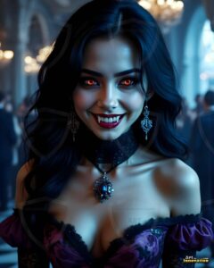 Vampire Princess – AI Dark Gothic Fairytale Art