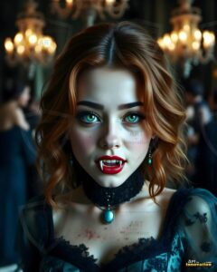 Vampire Princess – AI Dark Gothic Fairytale Art