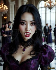 Vampire Princess – AI Dark Gothic Fairytale Art