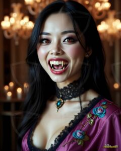 Vampire Princess – AI Dark Gothic Fairytale Art