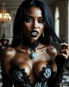 Vampire Princess – AI Dark Gothic Fairytale Art