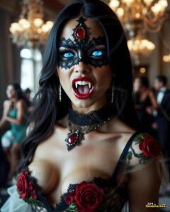 Vampire Princess – AI Dark Gothic Fairytale Art