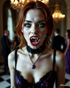 Vampire Princess – AI Dark Gothic Fairytale Art
