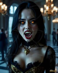 Vampire Princess – AI Dark Gothic Fairytale Art