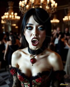 Vampire Princess – AI Dark Gothic Fairytale Art