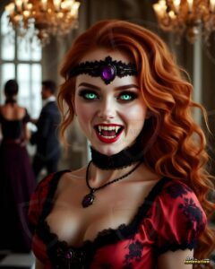 Vampire Princess – AI Dark Gothic Fairytale Art