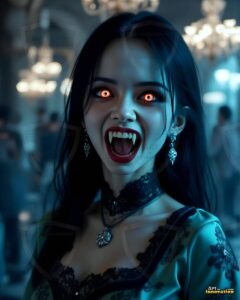 Vampire Princess – AI Dark Gothic Fairytale Art