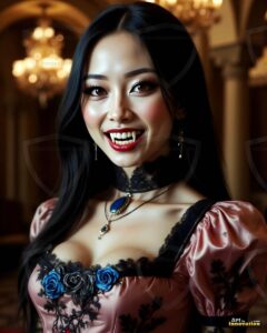 Vampire Princess – AI Dark Gothic Fairytale Art