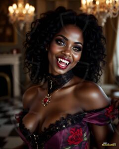 Vampire Princess – AI Dark Gothic Fairytale Art