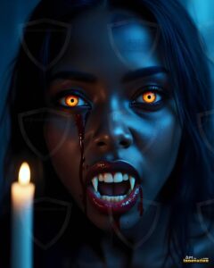 Vampire Princess – AI Dark Gothic Fairytale Art