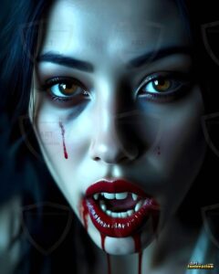 Vampire Princess – AI Dark Gothic Fairytale Art