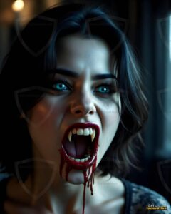 Vampire Princess – AI Dark Gothic Fairytale Art