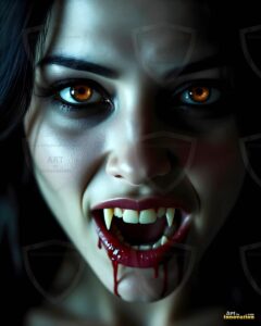 Vampire Princess – AI Dark Gothic Fairytale Art