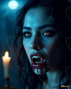 Vampire Princess – AI Dark Gothic Fairytale Art