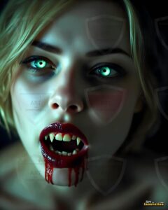 Vampire Princess – AI Dark Gothic Fairytale Art