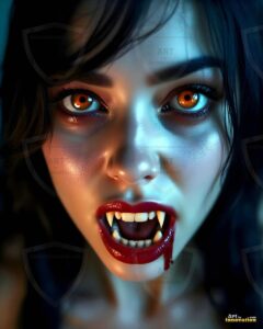 Vampire Princess – AI Dark Gothic Fairytale Art