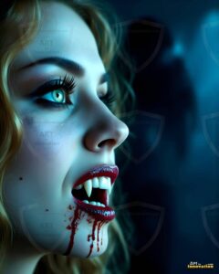 Vampire Princess – AI Dark Gothic Fairytale Art