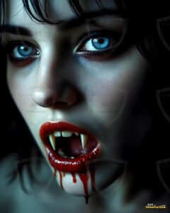 Vampire Princess – AI Dark Gothic Fairytale Art