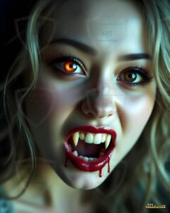 Vampire Princess – AI Dark Gothic Fairytale Art