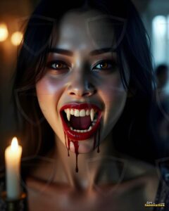 Vampire Princess – AI Dark Gothic Fairytale Art