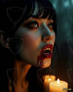 Vampire Princess – AI Dark Gothic Fairytale Art