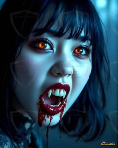 Vampire Princess – AI Dark Gothic Fairytale Art