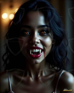Vampire Princess – AI Dark Gothic Fairytale Art
