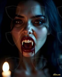 Vampire Princess – AI Dark Gothic Fairytale Art