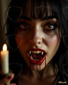 Vampire Princess – AI Dark Gothic Fairytale Art