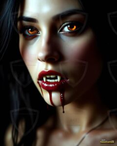 Vampire Princess – AI Dark Gothic Fairytale Art