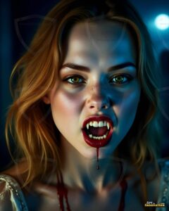 Vampire Princess – AI Dark Gothic Fairytale Art