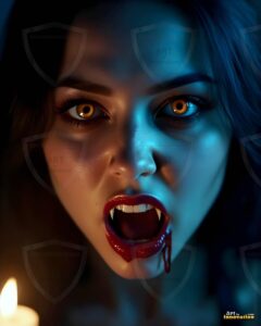 Vampire Princess – AI Dark Gothic Fairytale Art