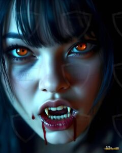 Vampire Princess – AI Dark Gothic Fairytale Art