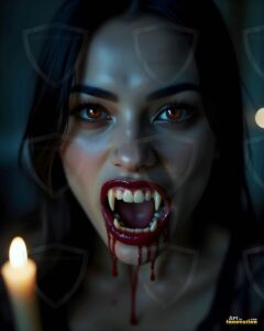 Vampire Princess – AI Dark Gothic Fairytale Art