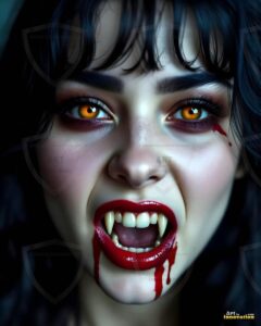 Vampire Princess – AI Dark Gothic Fairytale Art